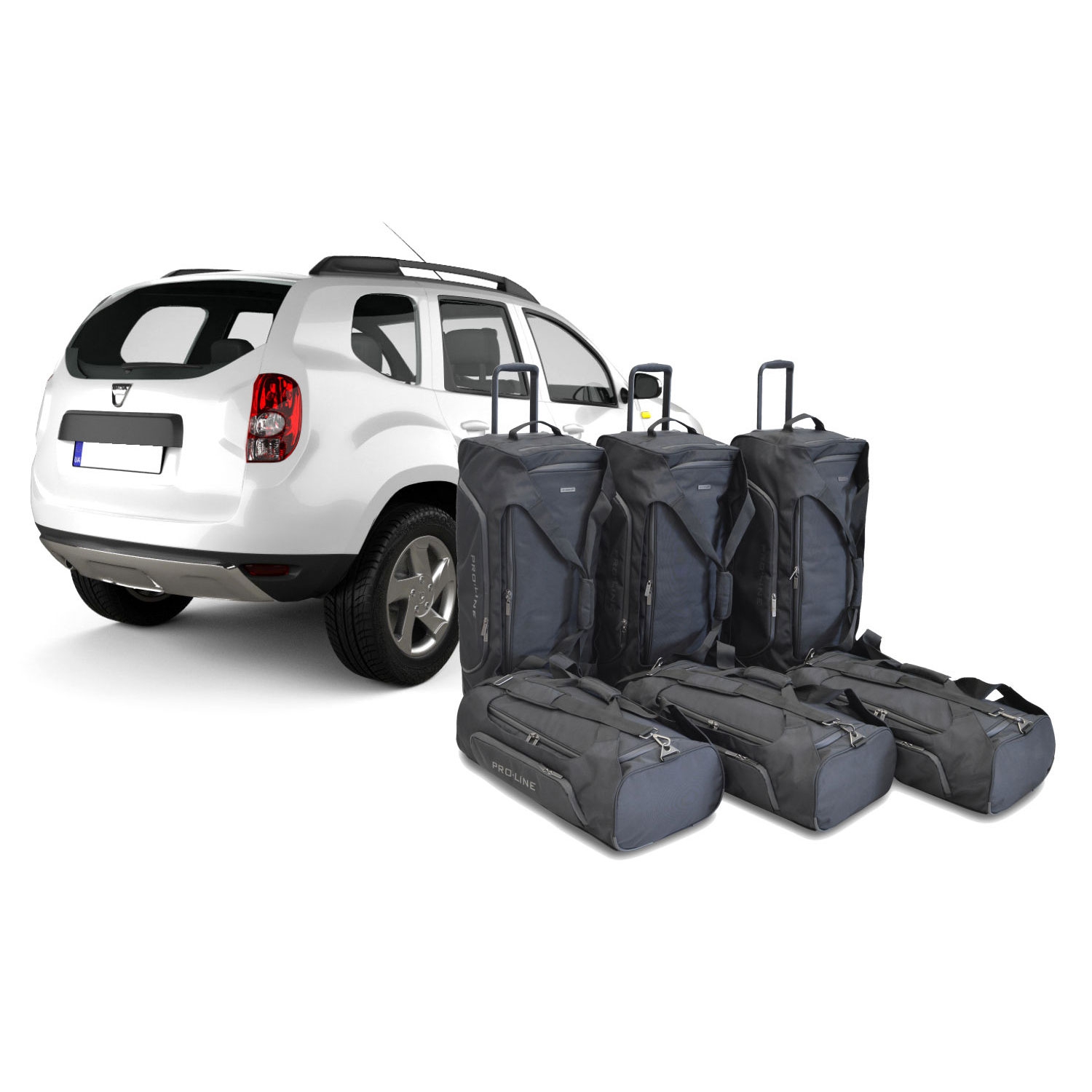 Car Bags Pro-Line D20102SP Dacia Duster 4x4 Bj- 10-17 Reisetaschen Set- Auf Ihr Auto massgeschneidert- Das Original