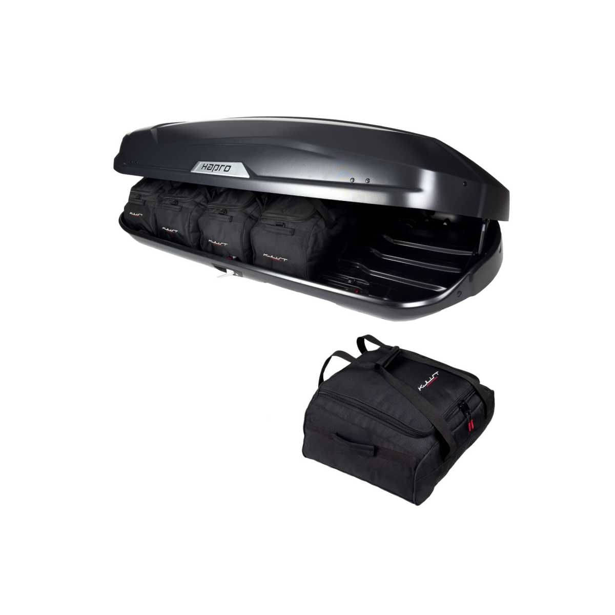 KJUST Dachboxen Taschen Set fuer Dachbox HAPRO TRIVOR 560 5er-Set - 13147
