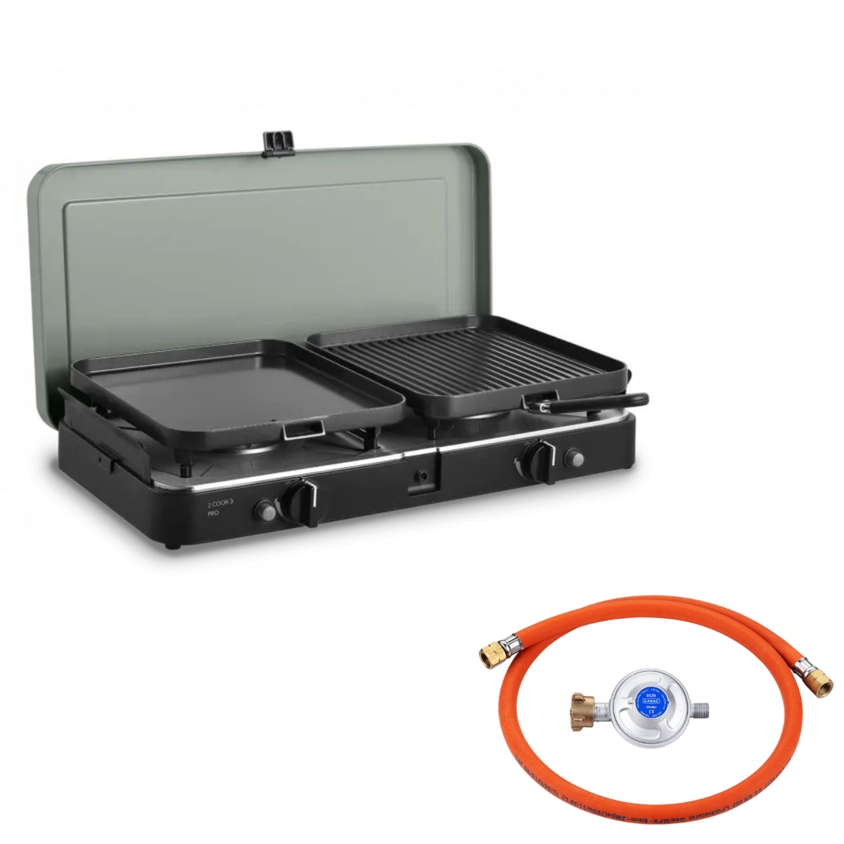 CADAC 2 Cook 3 Pro Deluxe 50 mbar inkl. Universalregler 50 mbar - 203P1-20-DE 8520