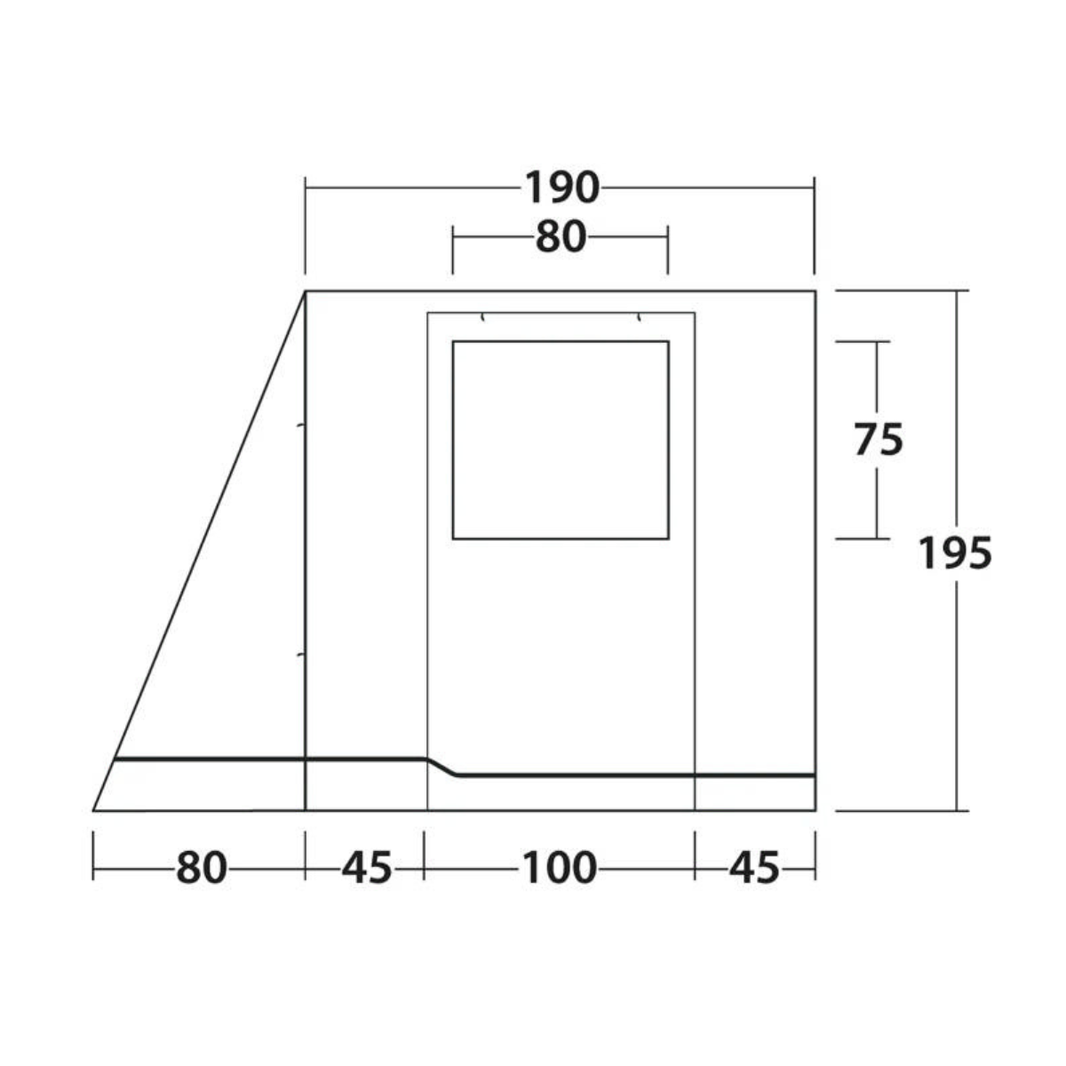 Outwell Busvorzelt Markisenvorzelt Backroads Awning Room - 111508