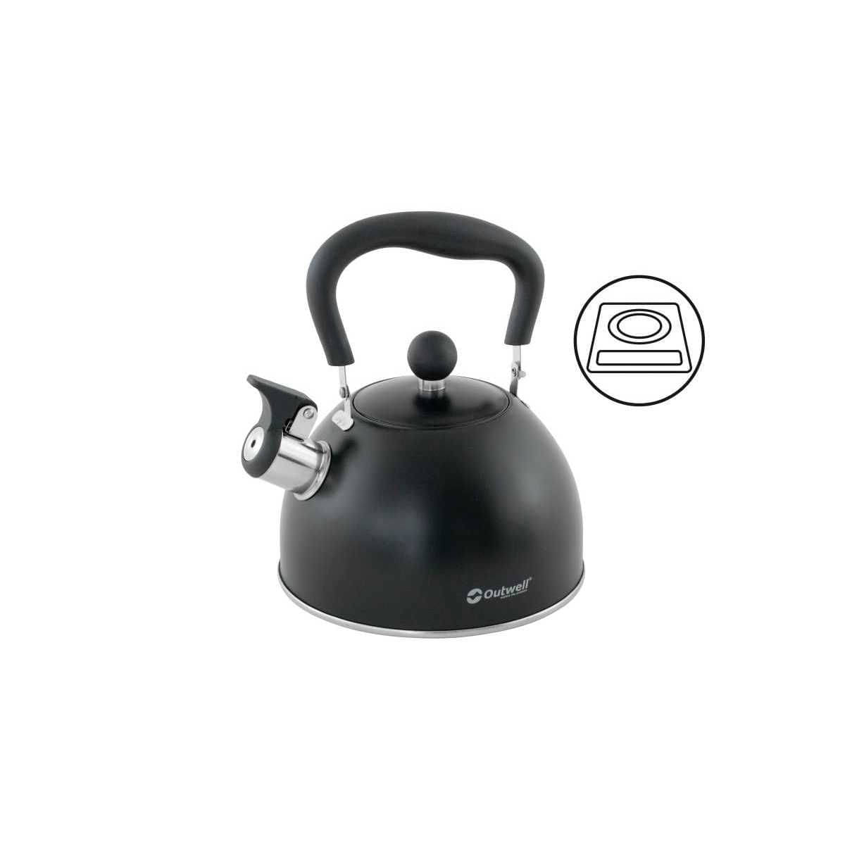 Outwell Tea Break Lux Flötenkessel schwarz 1,8L Outwell Tea Break Lux Floetenkessel schwarz 18L - 651023