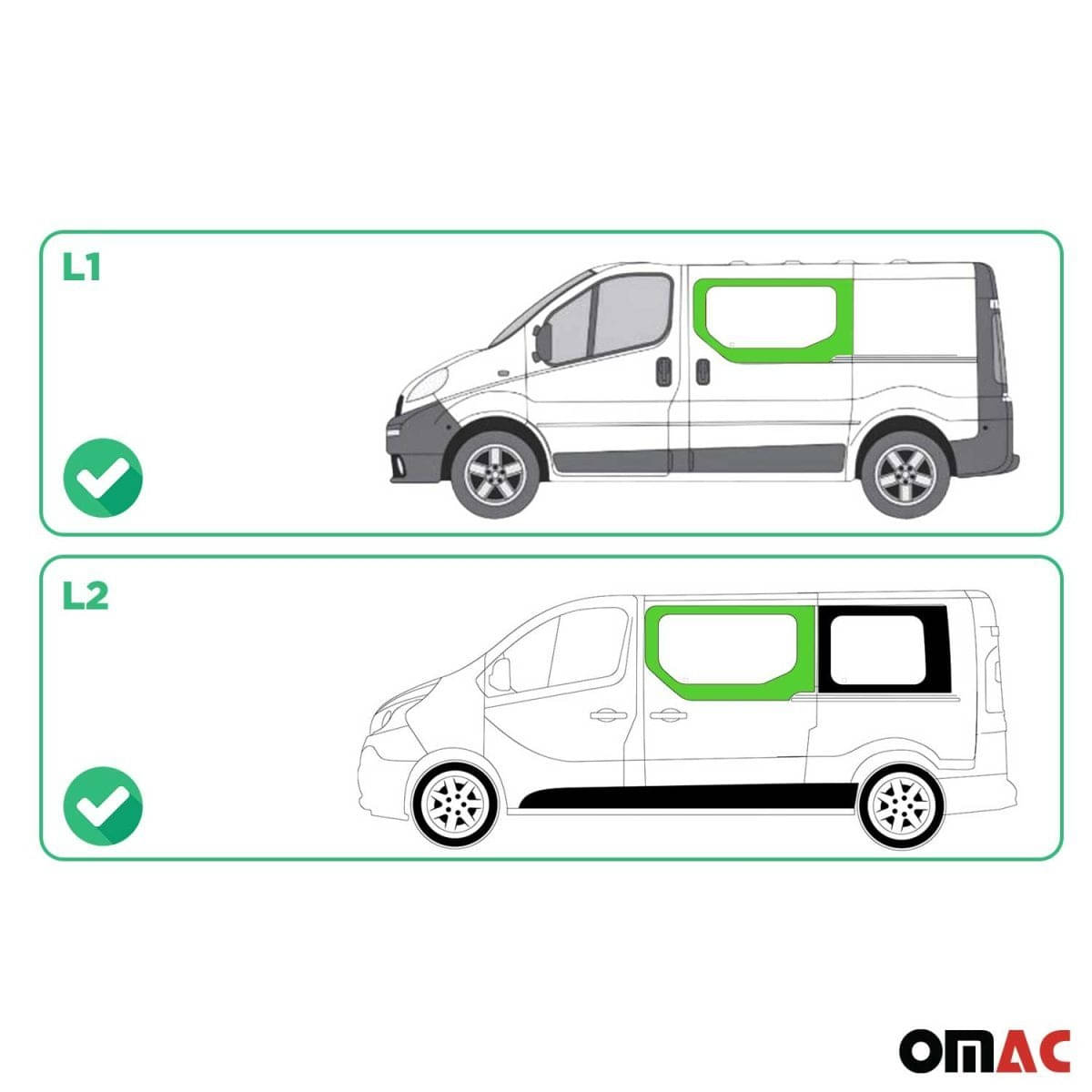 OMAC Seitenfenster Seitenscheibe Renault Trafic L1/L2 Bj. 2001-2014 Schiebetür Links OMAC Seitenfenster Seitenscheibe Renault Trafic L1-L2 Bj. 2001-2014 Schiebetuer Links - A050927