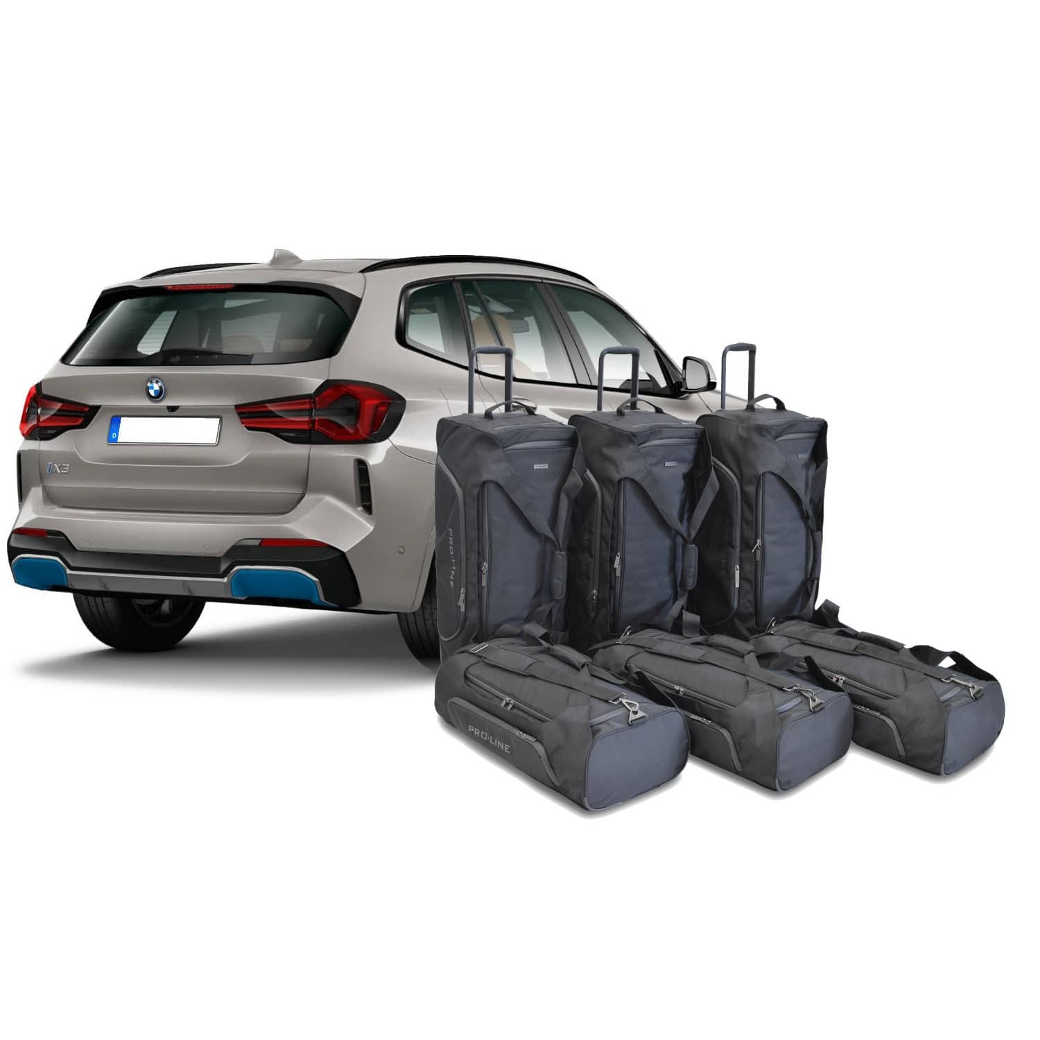 Car Bags Pro-Line B15601SP BMW iX3 Bj- 20-25 Reisetaschen Set- Auf Ihr Auto massgeschneidert- Das Original