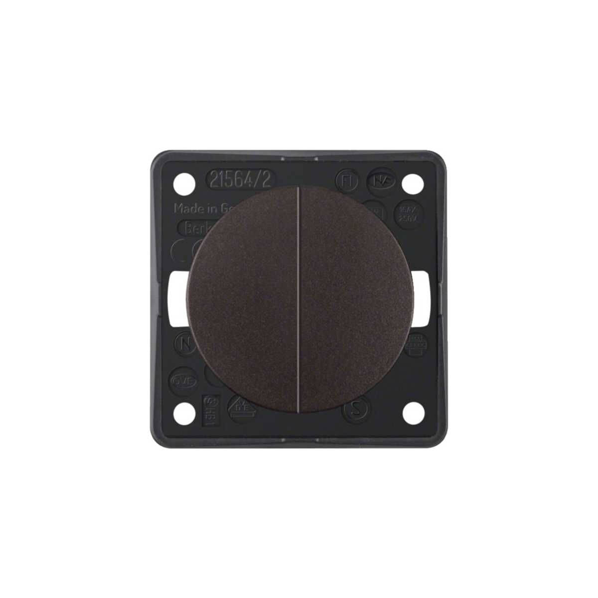 BERKER INTEGRO Flow Serienschalter braun matt - 9 3655 25 01