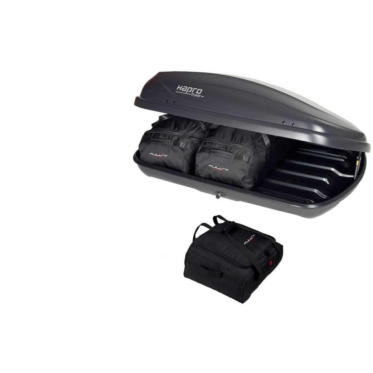 KJUST Dachboxen Taschen Set fuer Dachbox HAPRO TRAXER 4.6 3er-Set - 13247