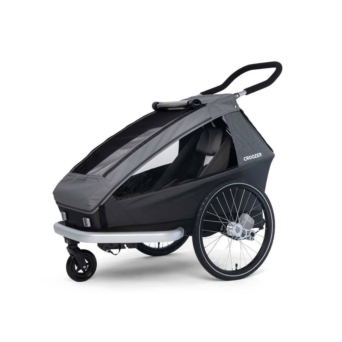 CROOZER Kinderfahrradanhaenger Kid Keeke 1 3in1-Set Mountain Grey - 121600923