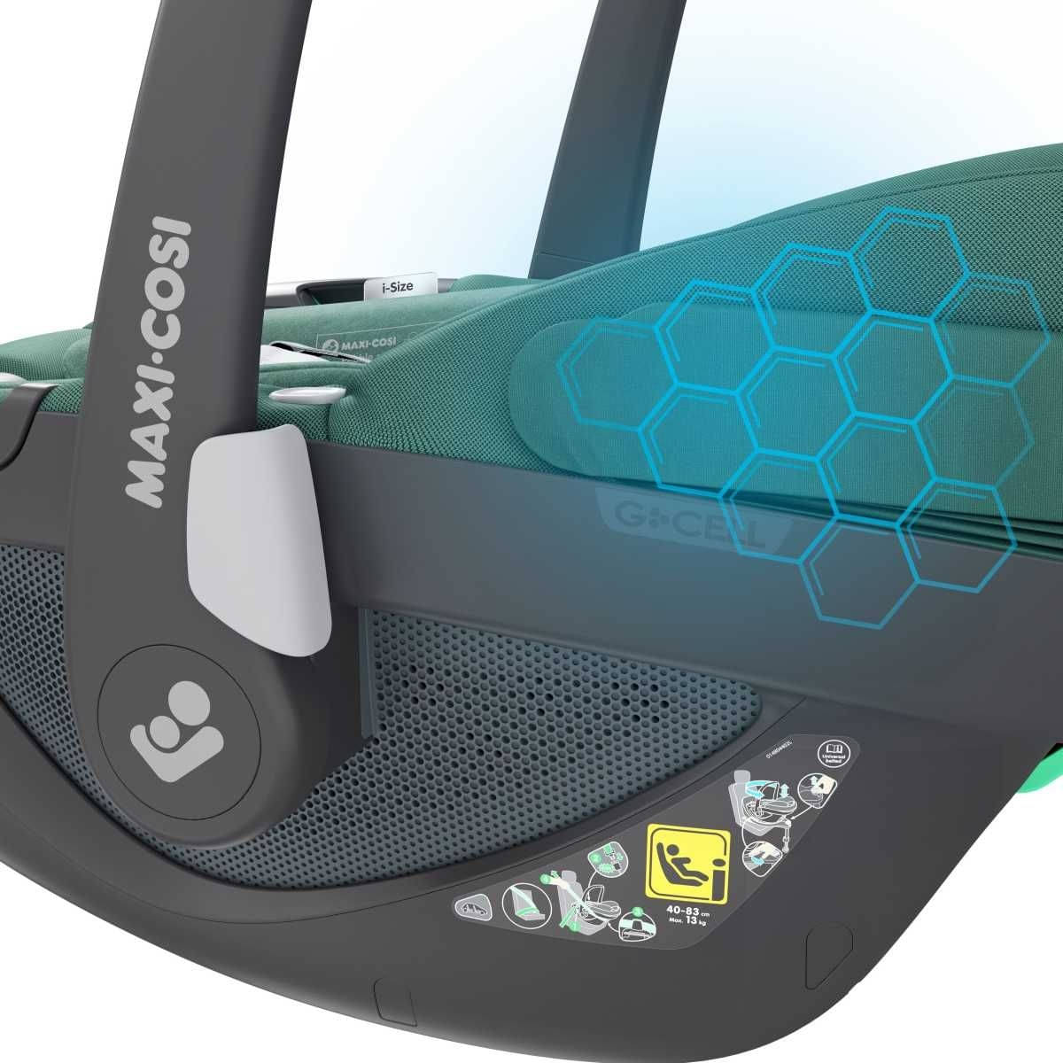 MAXI-COSI Kindersitz Babyschale PEBBLE 360 Essential Green - 8044047110