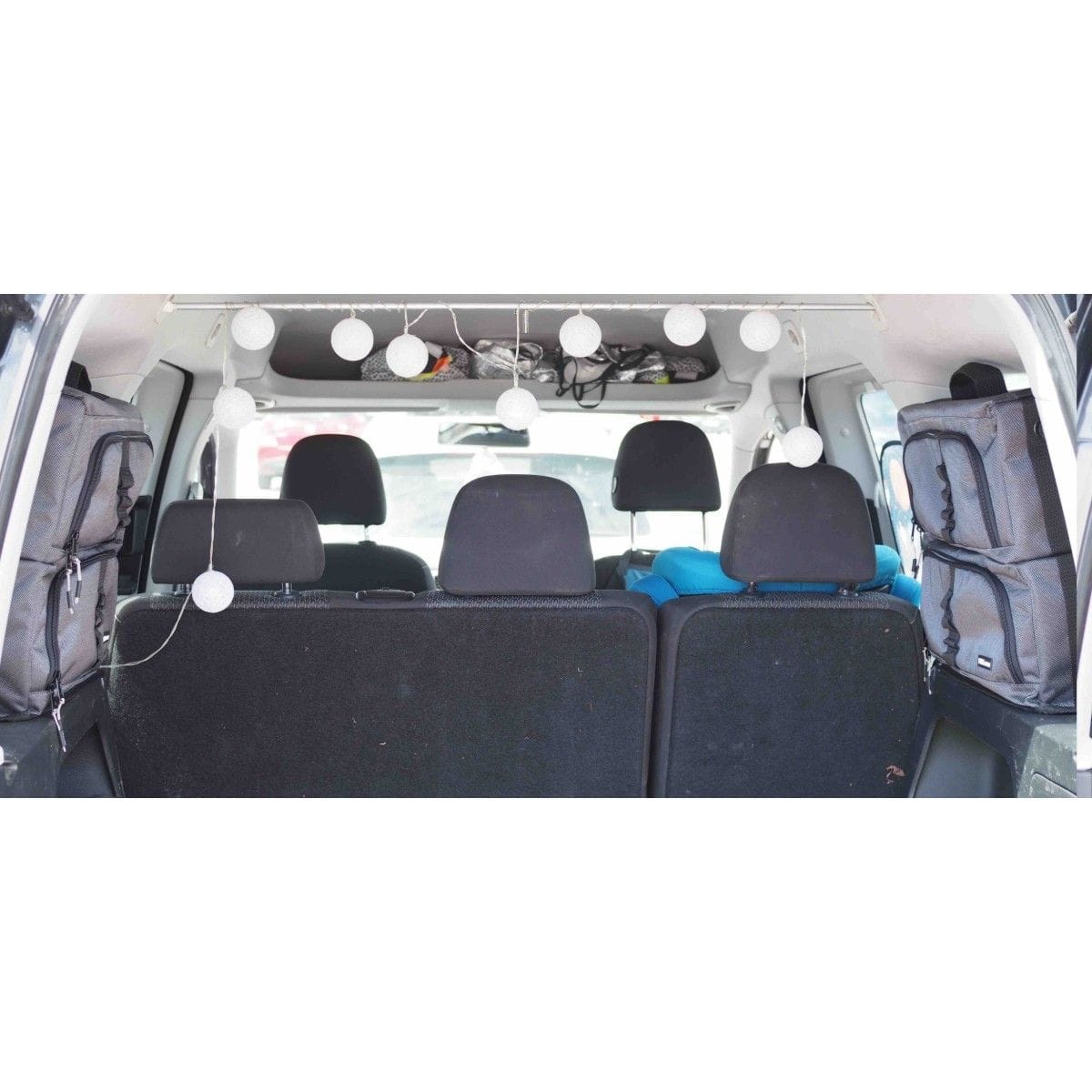 Fenstertaschen-Set FELLEISEN 1x BasicONE_CADDY fuer VW Caddy 3-4 kurzer Radstand- Fahrerseite- Hellgrau- ohne Thermomatte TST 2200 21-B