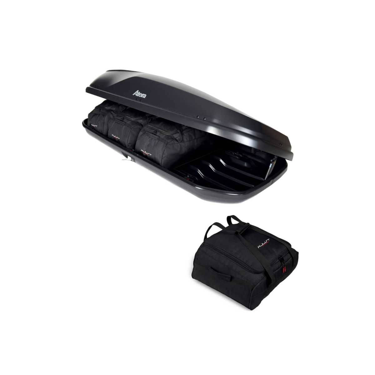 KJUST Dachboxen Taschen Set fuer Dachbox ATERA CASAR XL 4er-Set - 13138