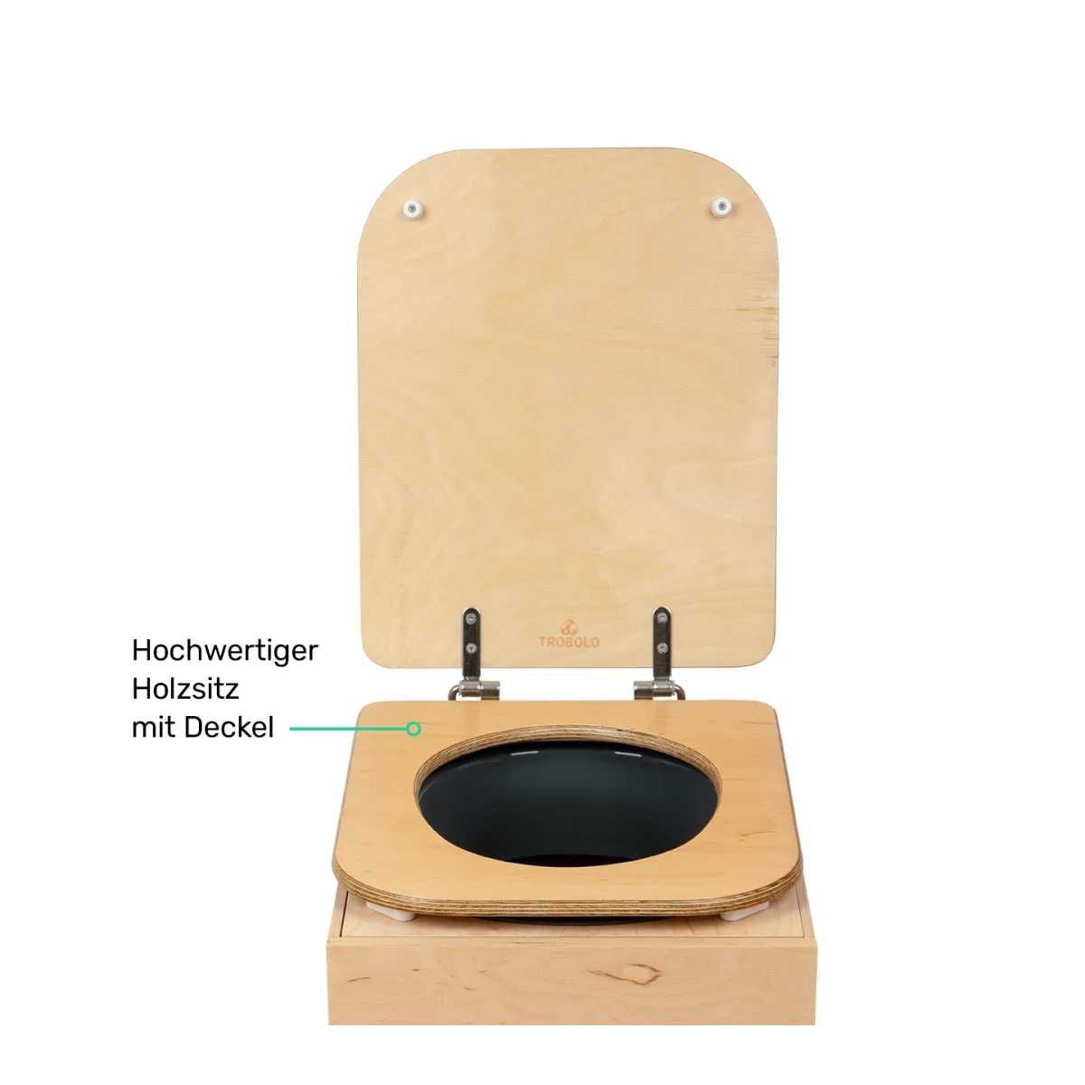 TROBOLO TeraBloem mit Holzsitz Trenntoilette - S5XX1392