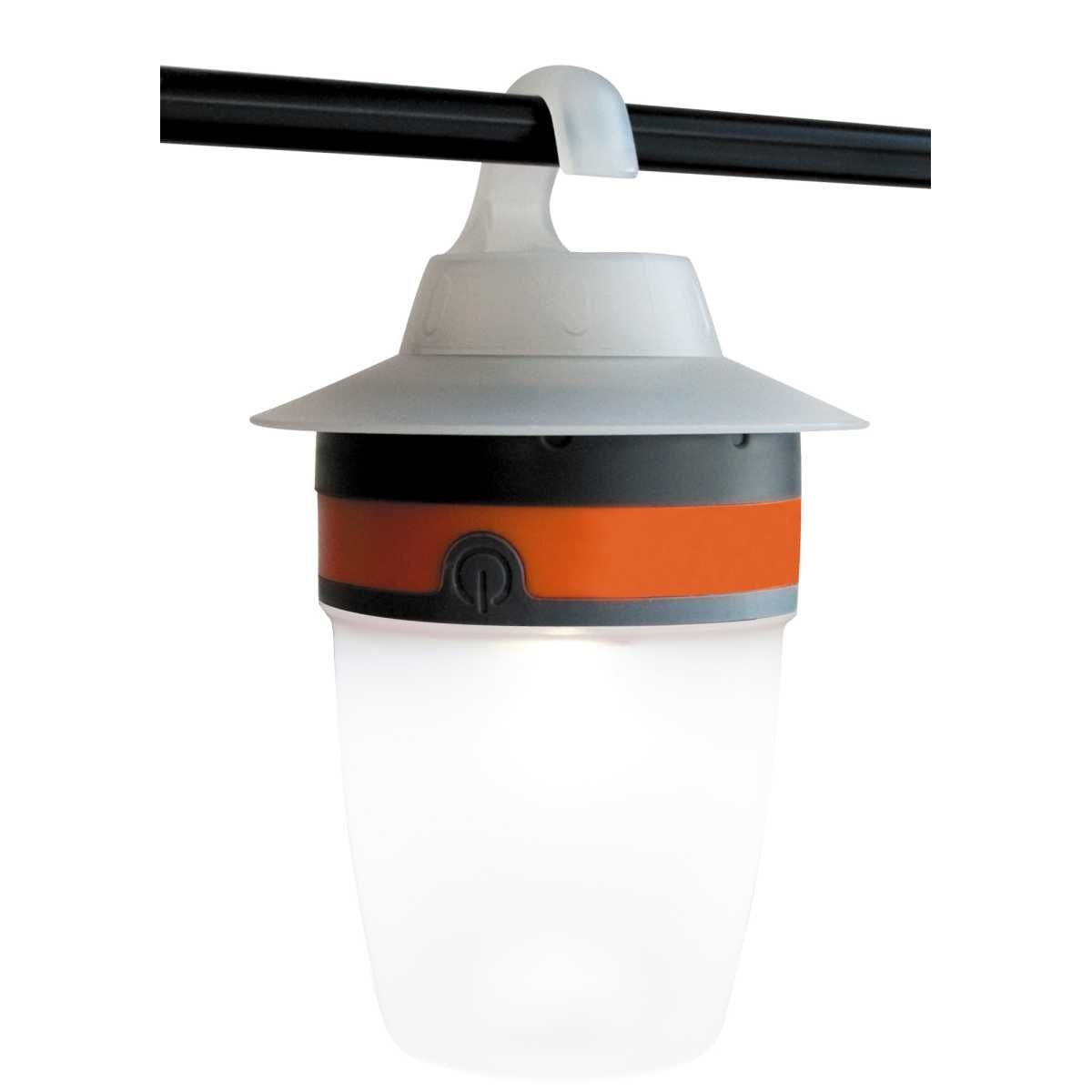 EuroTrail Campinglampe CAP LED Ø 13-8 cm Grau-Orange - ETLT1101