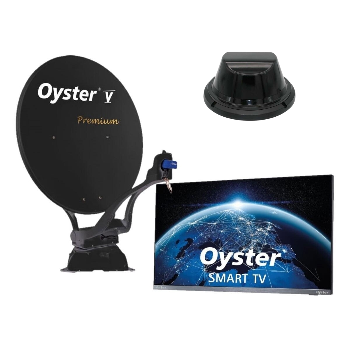 tHMEDIA Multimedia Paket Pro Oyster V Premium Sat-Anlage mit Smart TV 24- - Access - 10049011