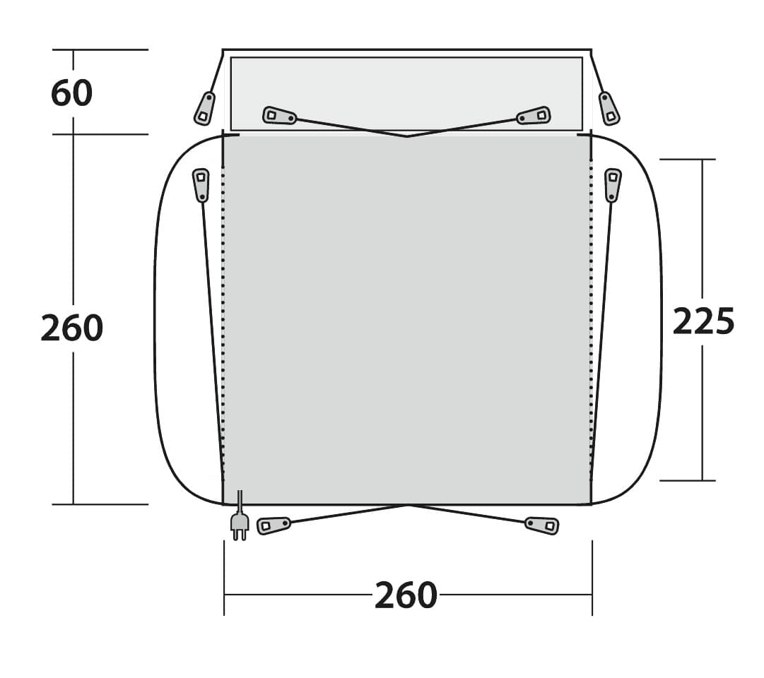Outwell Busvorzelt Milestone Lux - 111348
