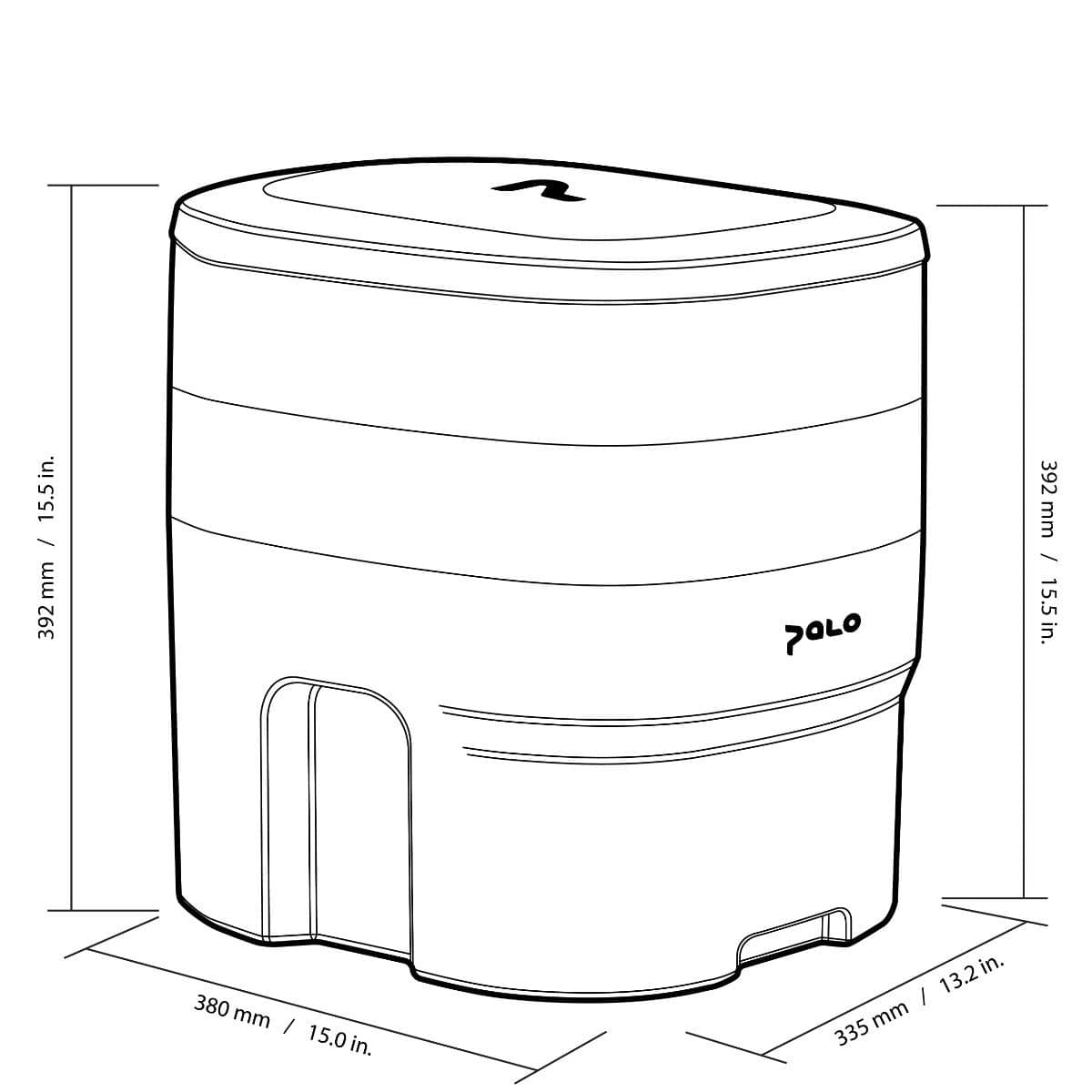 Trockentrenntoilette PALO® Allrounder Anthrazit PALO-TT-M-AN