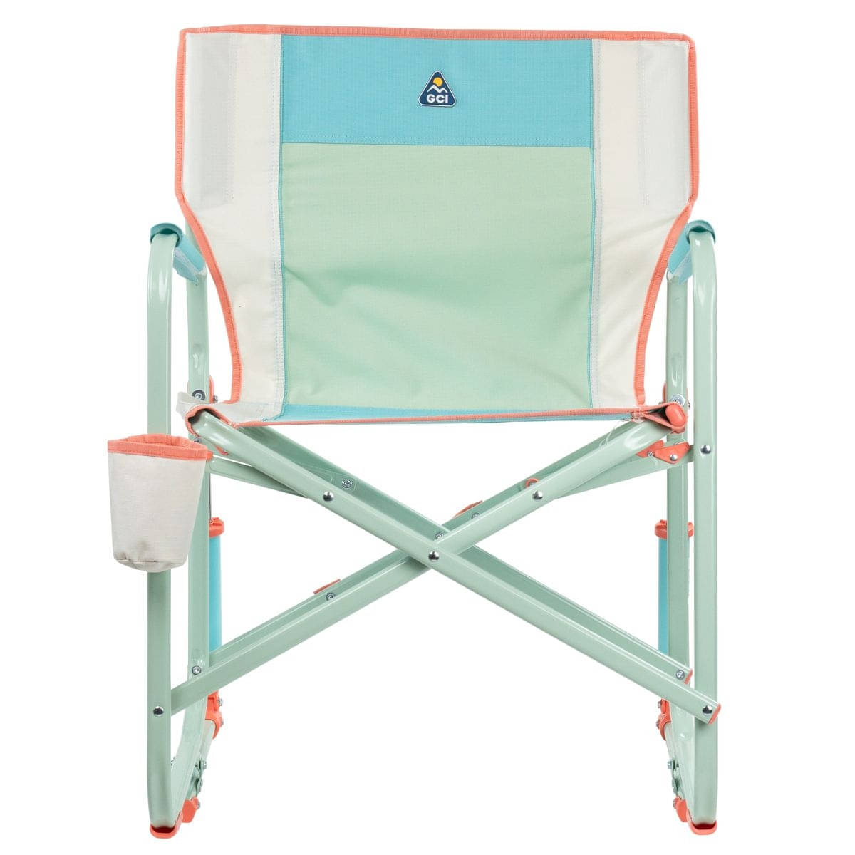 GCI faltbarer Schaukelstuhl Freestyle Rocker Ivory Color Block - 370496