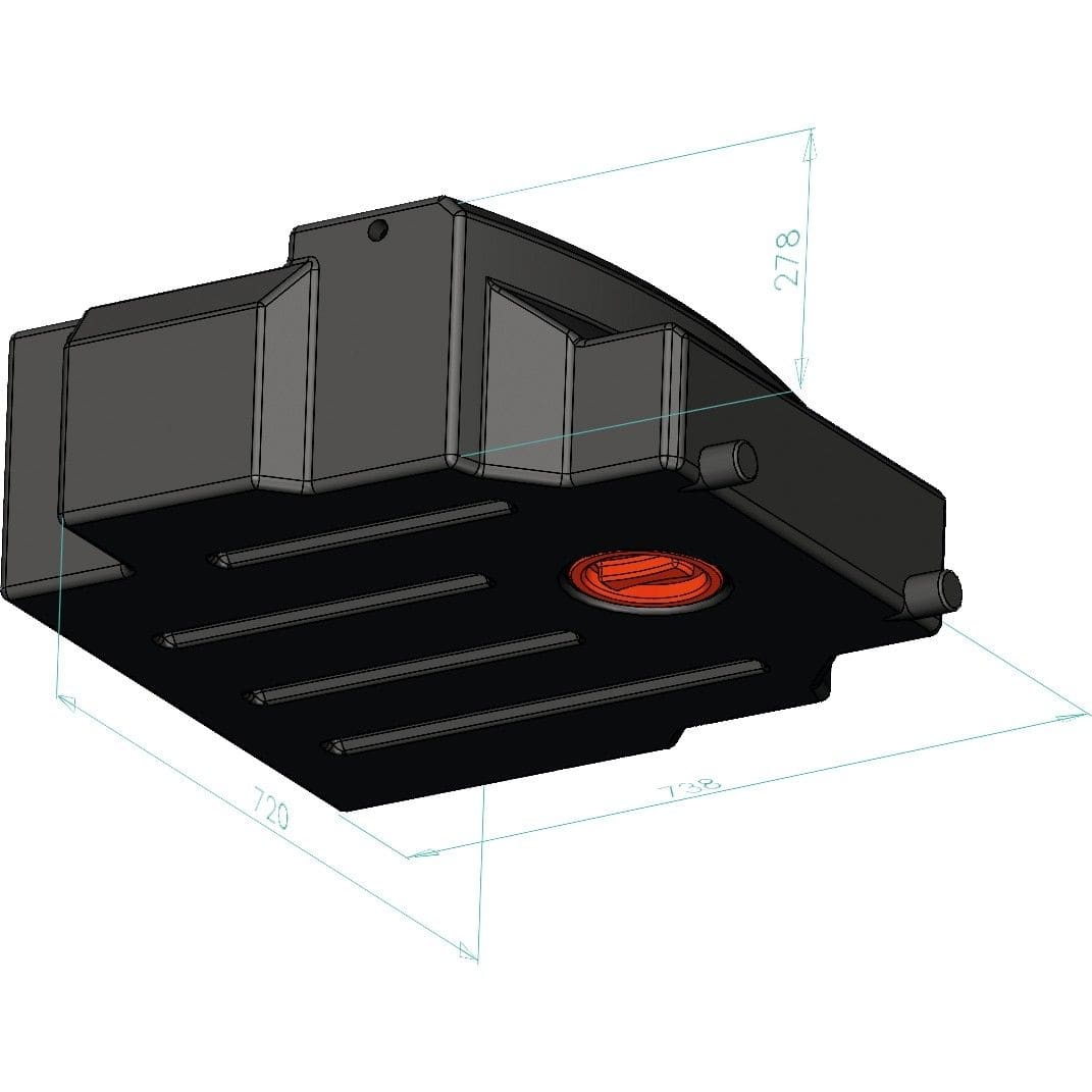 APLAST Abwassertank 90 L fuer Ford Transit ab Bj- 2014 – Hersteller-Art-Nr. 700000280