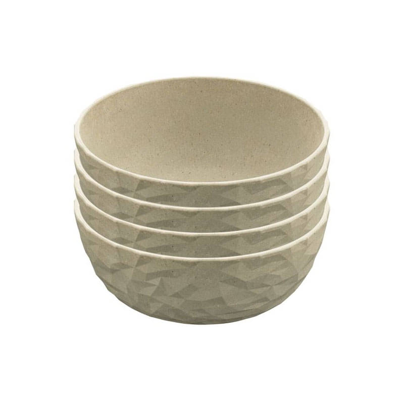 KOZIOL Schale CLUB nature desert sand 700 ml 4er-Set - 8637700