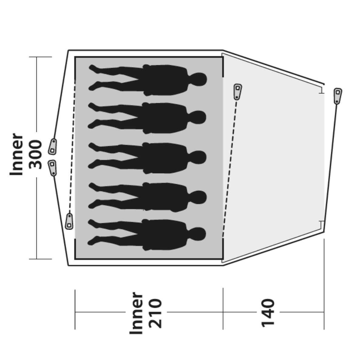 Outwell Campingzelt Cloud 5 - 111481