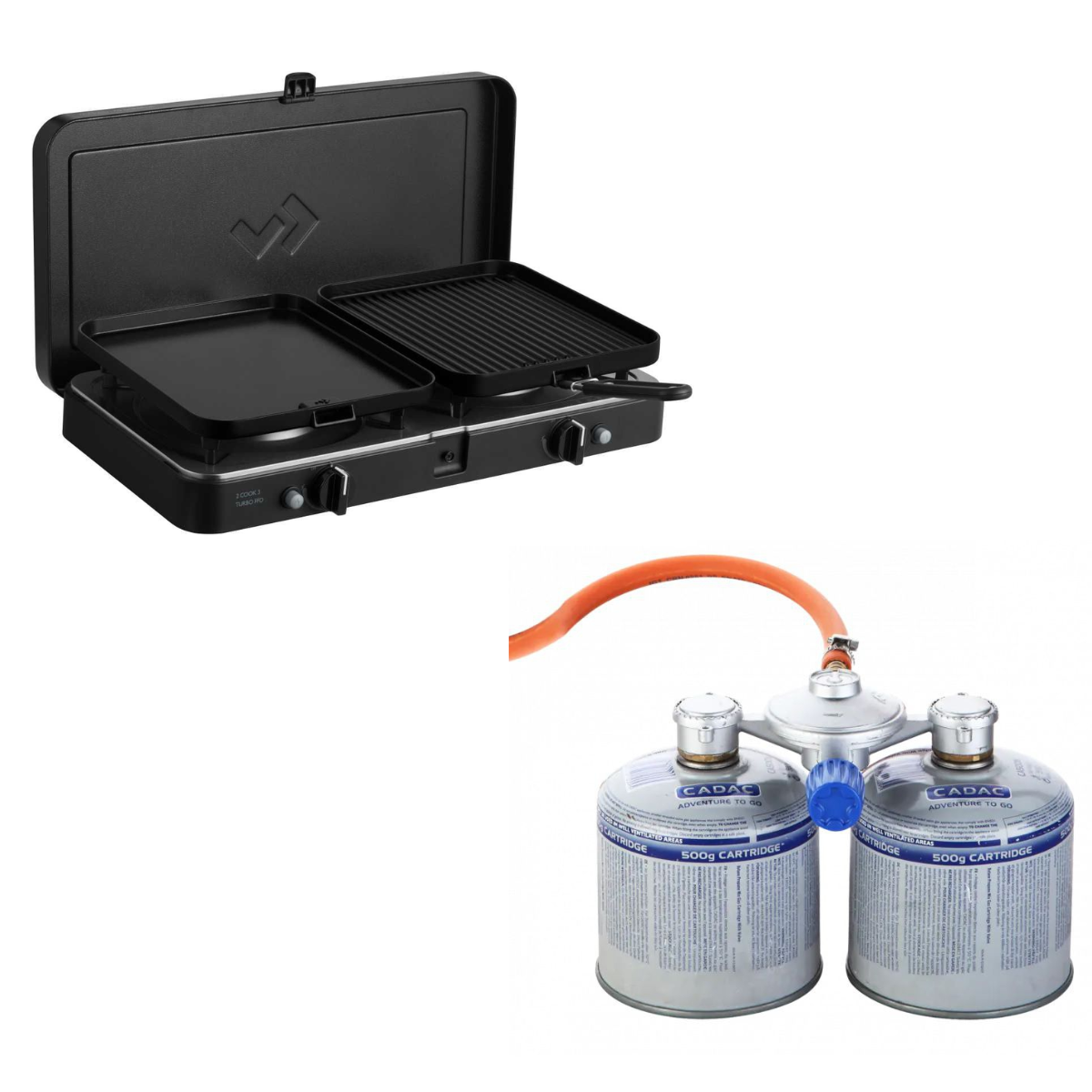CADAC 2 Cook 3 Turbo FFD Deluxe 50mbar - Einsteiger-Set - 203F2C-20-DE 346-10-DE CA500-N