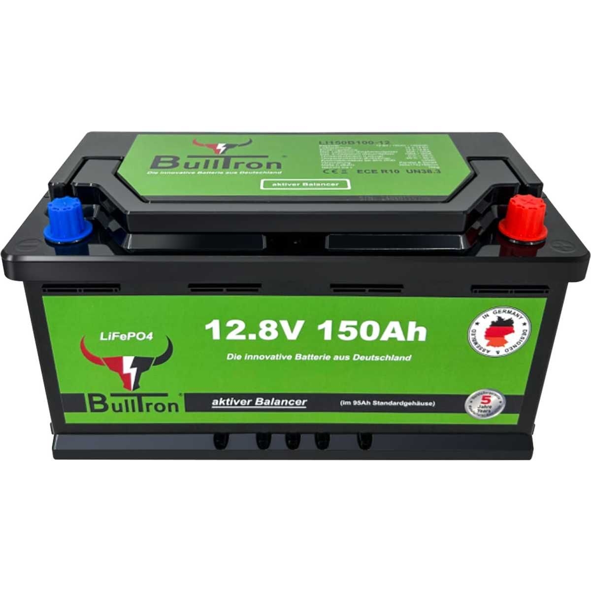 BULLTRON Lithium-Batterie BASIC 150Ah 12V inkl. BMS 100A Dauerstrom - LI150B150-12-B