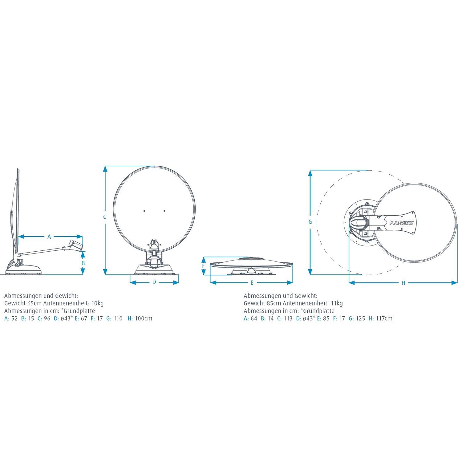 MAXVIEW Seeker Wireless 65 cm 40048