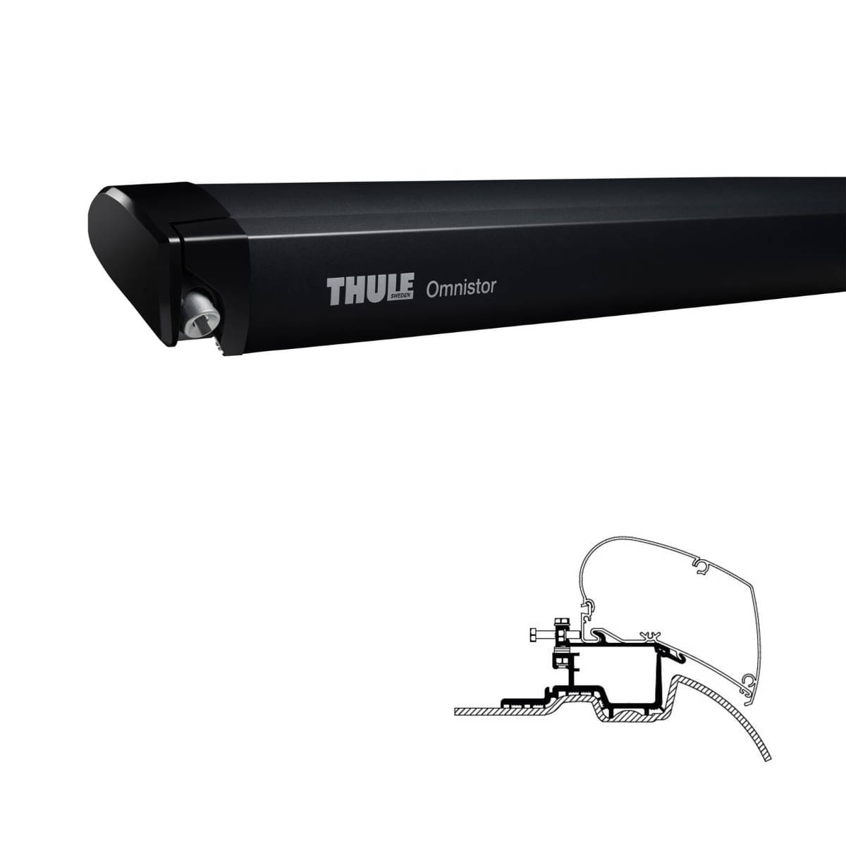 Thule Omnistor 6300 -4-00x2.50- - 302360 - Markise THULE Omnistor 6300 Mystic grau 400 cm Gehaeuse anthrazit