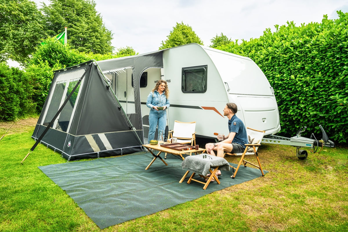 DOREMA Teil-Vorzelt MISTRAL AS- 300x240 cm- Anbauhoehe 235-255 cm- 25 mm Stahlgestaenge - 47