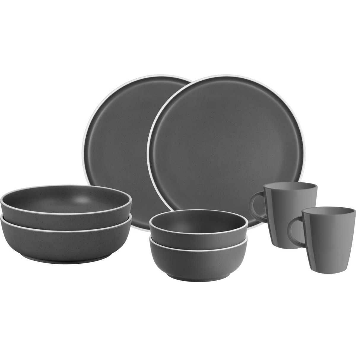 BRUNNER Dolomit Tete-a-Tete Geschirrset grau 8-tlg - 0830143N.C20