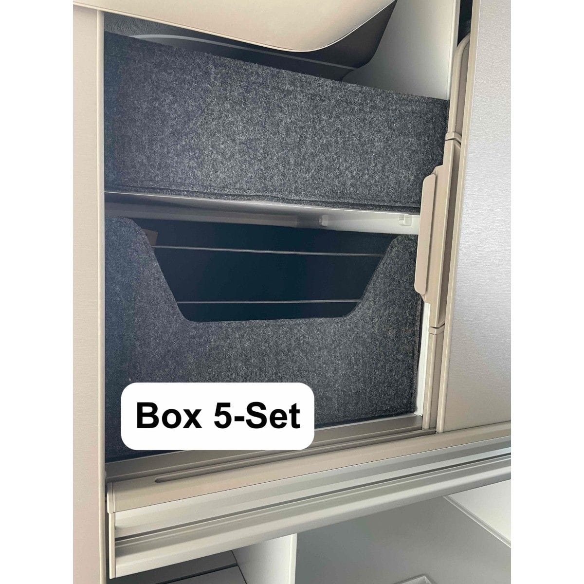 Schrankboxen FELLEISEN fuer VW T7 California Ocean- Box 1 - unterhalb der Besteckschublade
