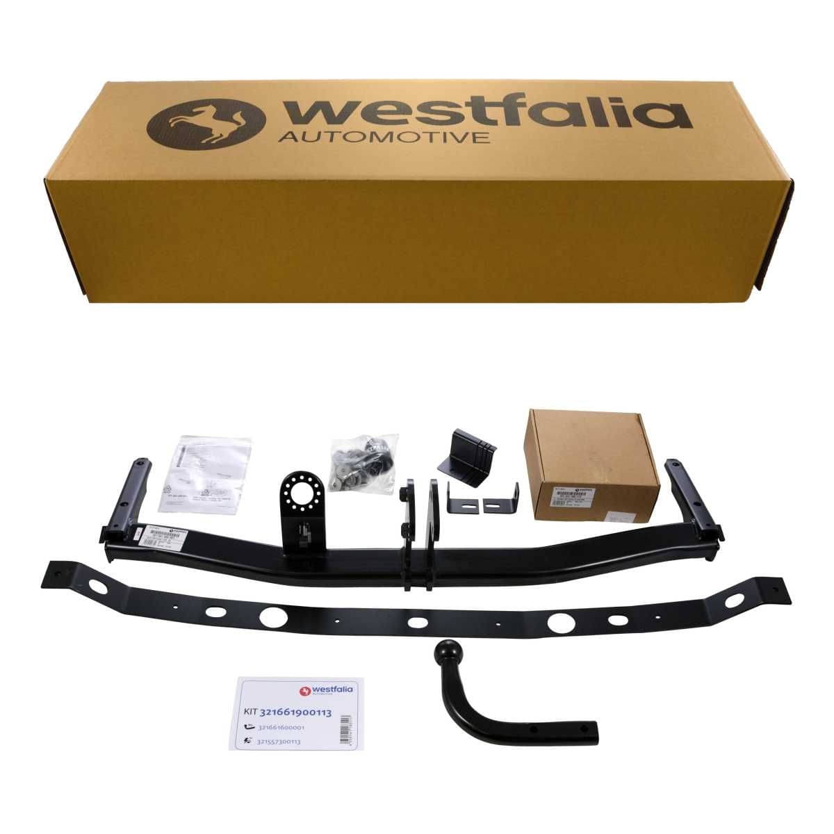 WESTFALIA Starre Anhängerkupplung VW Cadd (inkl. Life, Maxi, Alltrack) 03/04-08/10 Set inkl. E-Satz Westfalia Starre Anhaengerkupplung fuer VW Caddy III -inkl Life- Maxi- Alltrack- -BJ 03-2004-08-2010- - im Set mit 13-pol. fahrzeugspezifischem Elektrosatz - 321661900113
