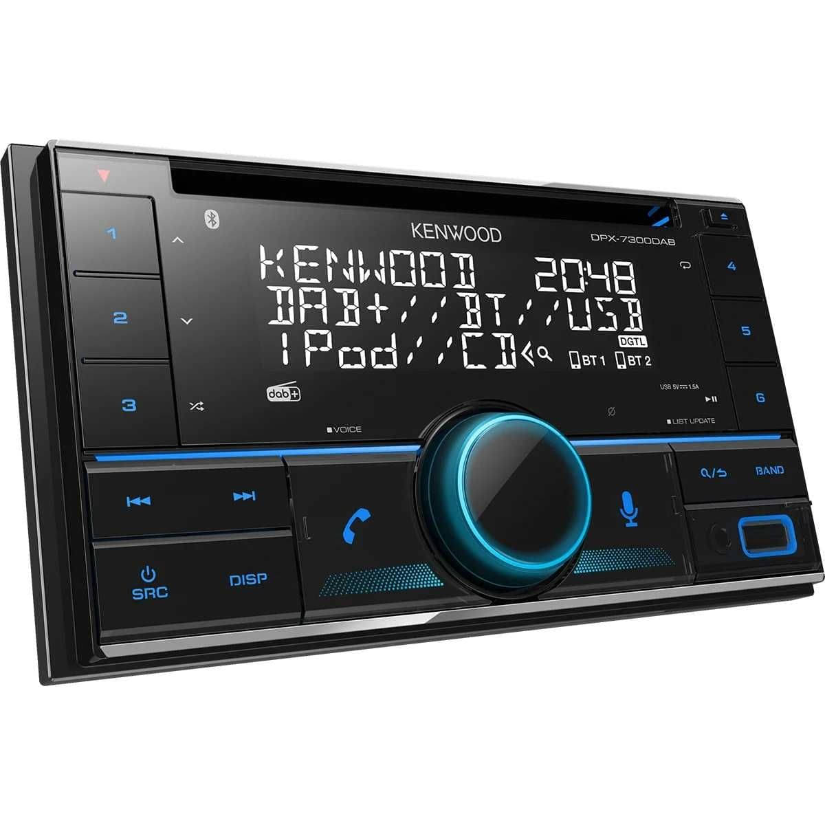 KENWOOD 2-DIN Autoradio mit Display und CD-Laufwerk DPX-7300DAB