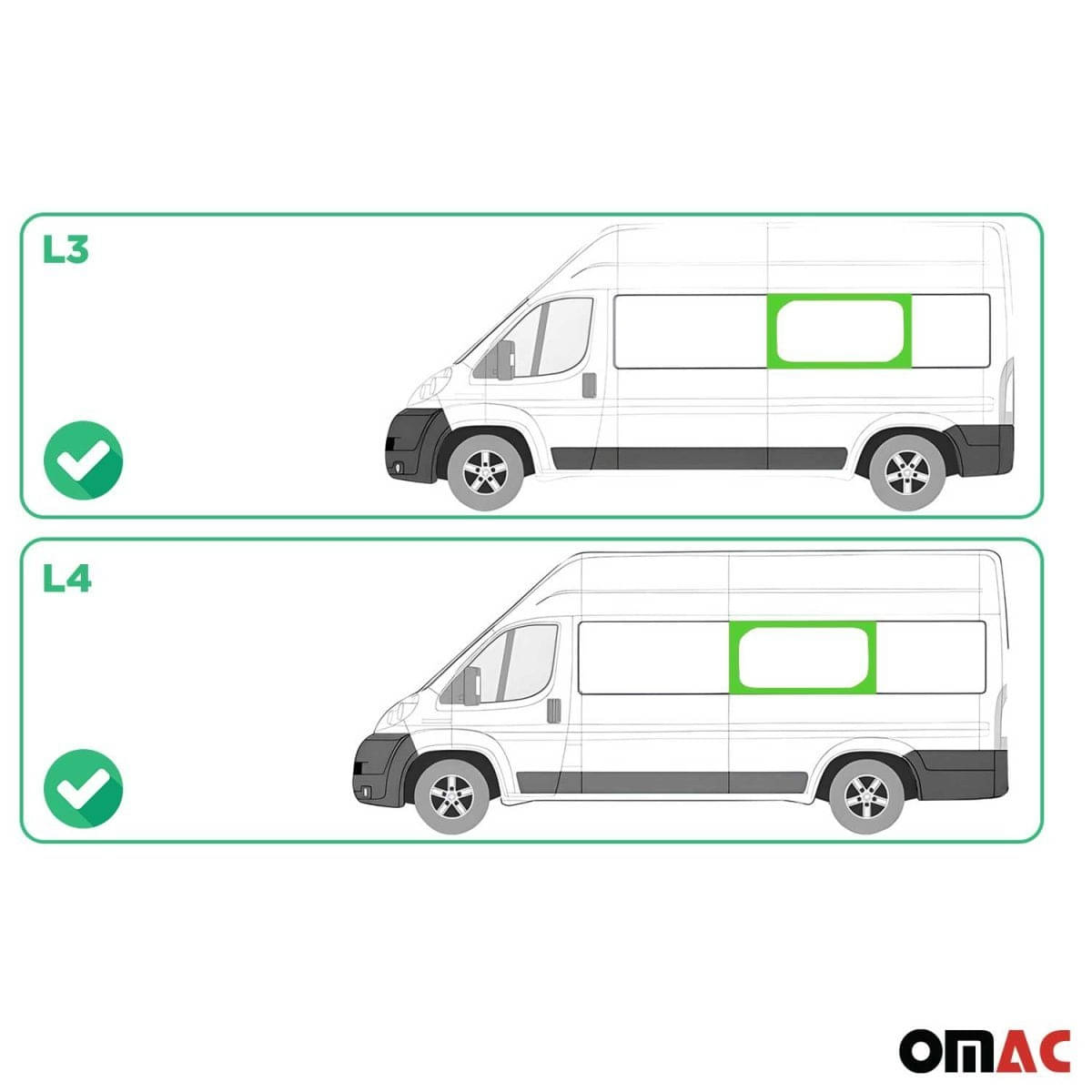 OMAC Seitenfenster Seitenscheibe Fiat Ducato L3/L4 ab Bj. 07/2006 Mitte Links OMAC Seitenfenster Seitenscheibe Fiat Ducato L3-L4 ab Bj. 07-2006 Mitte Links - 2523405-1MSFL