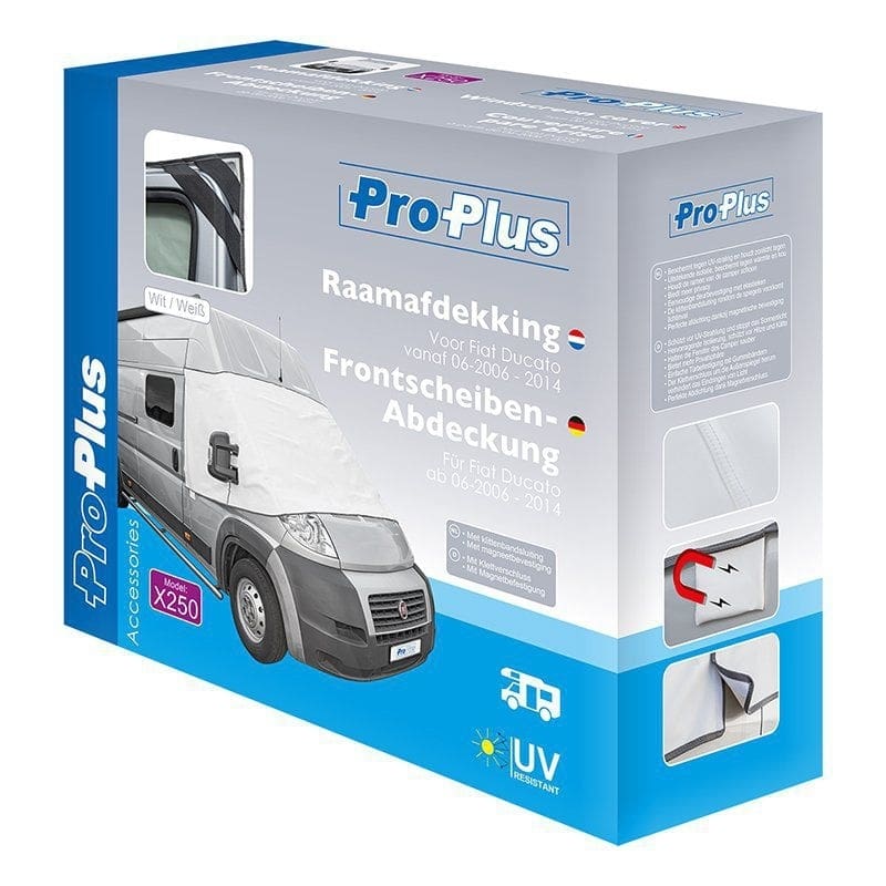 ProPlus Frontscheibenabdeckung weiss fuer Fiat Ducato X250 ab ab Baujahr 07-2006 - 06-2014 610686WHV01
