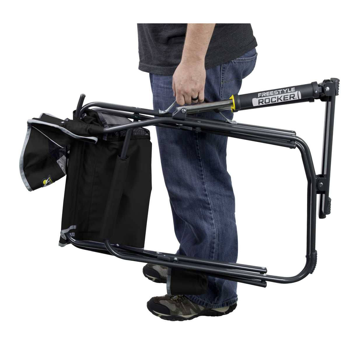 GCI faltbarer Schaukelstuhl Freestyle Rocker Black - 37010