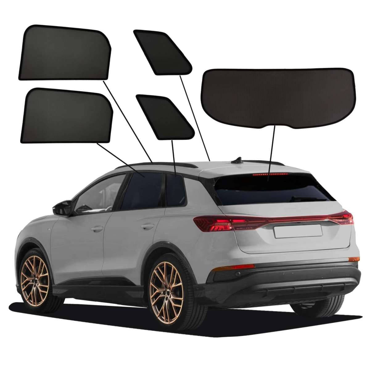 WINDESA SunClip Sonnenschutz - Sichtschutz Audi Q4 etron ab Bj. 2021 Set ABC - sun-10277abc