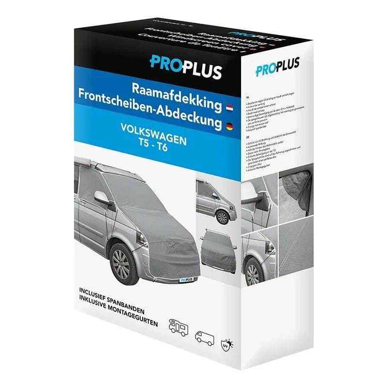 ProPlus Frontscheiben-Abdeckung -Vlies- fuer Volkswagen T5 und T6 – Thermo-Aussenabdeckung 610682V05