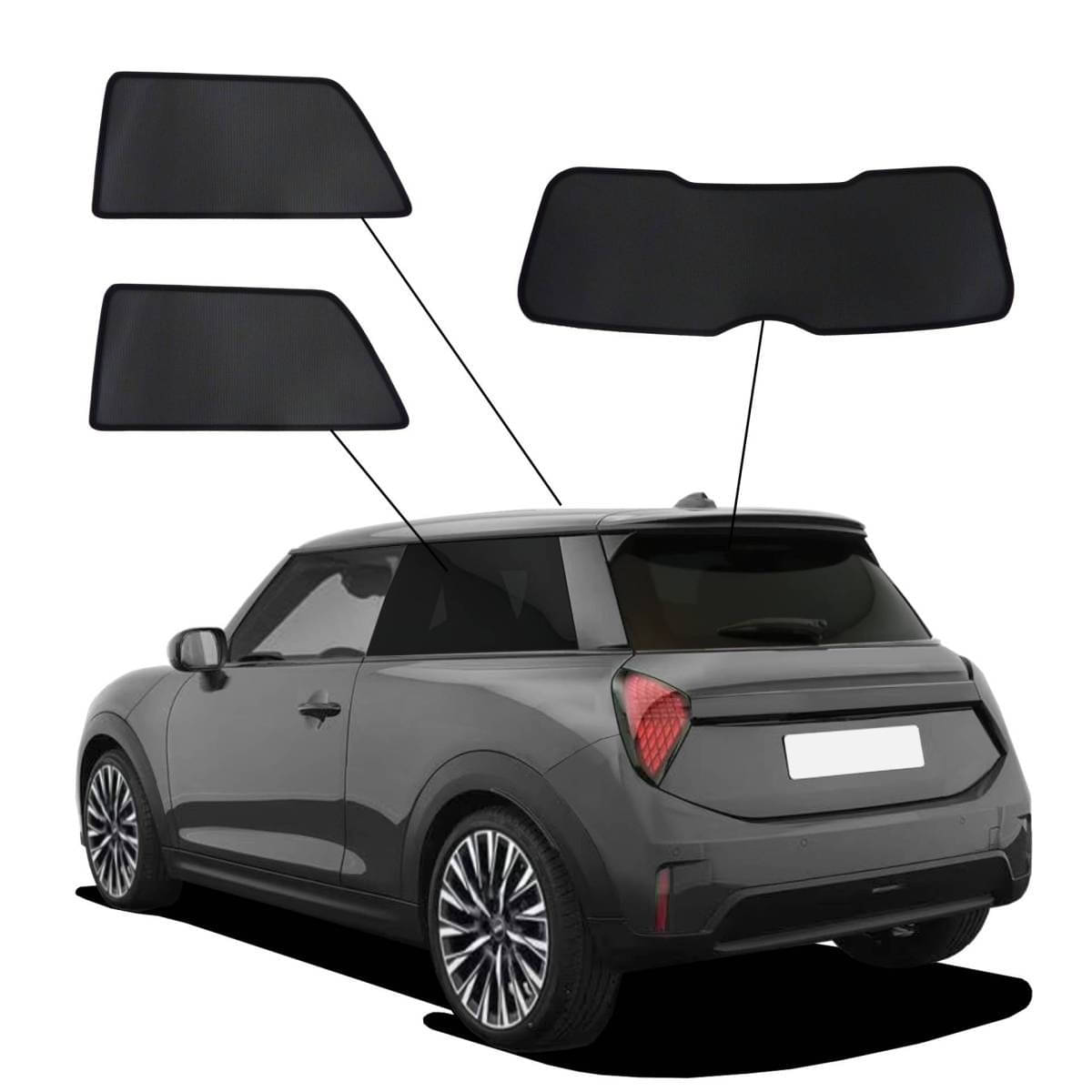 WINDESA SunClip Sonnenschutz - Sichtschutz Mini Cooper-One ab Bj. 2024 Set BC - sun-10453bc
