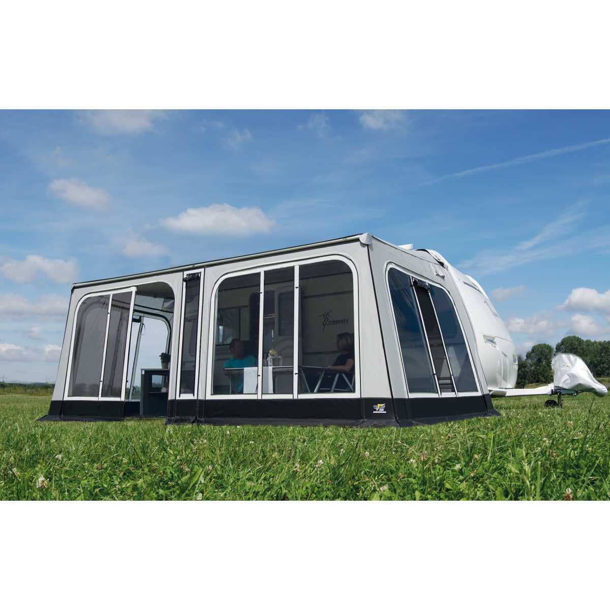 WIGO Markisenzelt ROLLI PLUS Panoramic Groesse 14 Umlaufmass 1156 - 1191 cm Auszug 250 cm - 2561