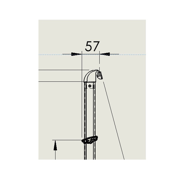 LIPPERT Alu-Alkovenleiter TITTA 170 cm - 50024