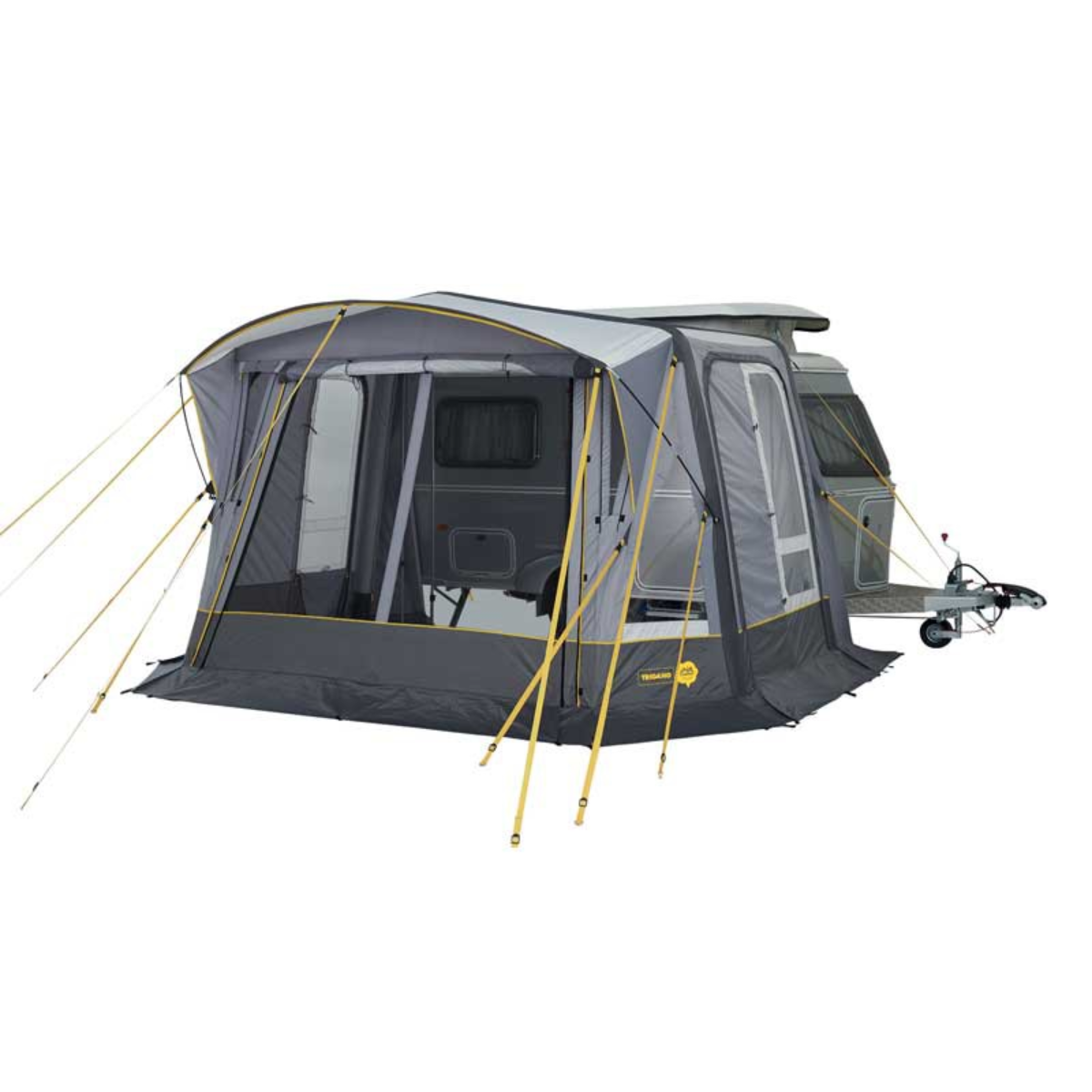 TRIGANO aufblasbares Wohnwagen-Vorzelt INDIANA- 390 x 250 cm- Anbauhoehe 180-220 cm - M-7621-2