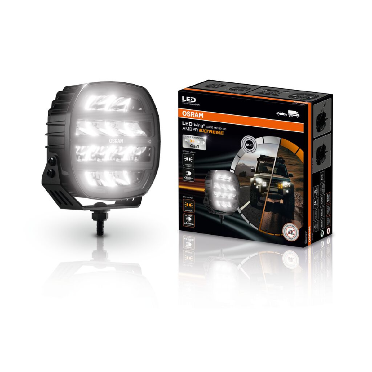 OSRAM LEDriving® Cube MX180-CB AMBER EXTREME Arbeitscheinwerfer - LEDDL136-CB X