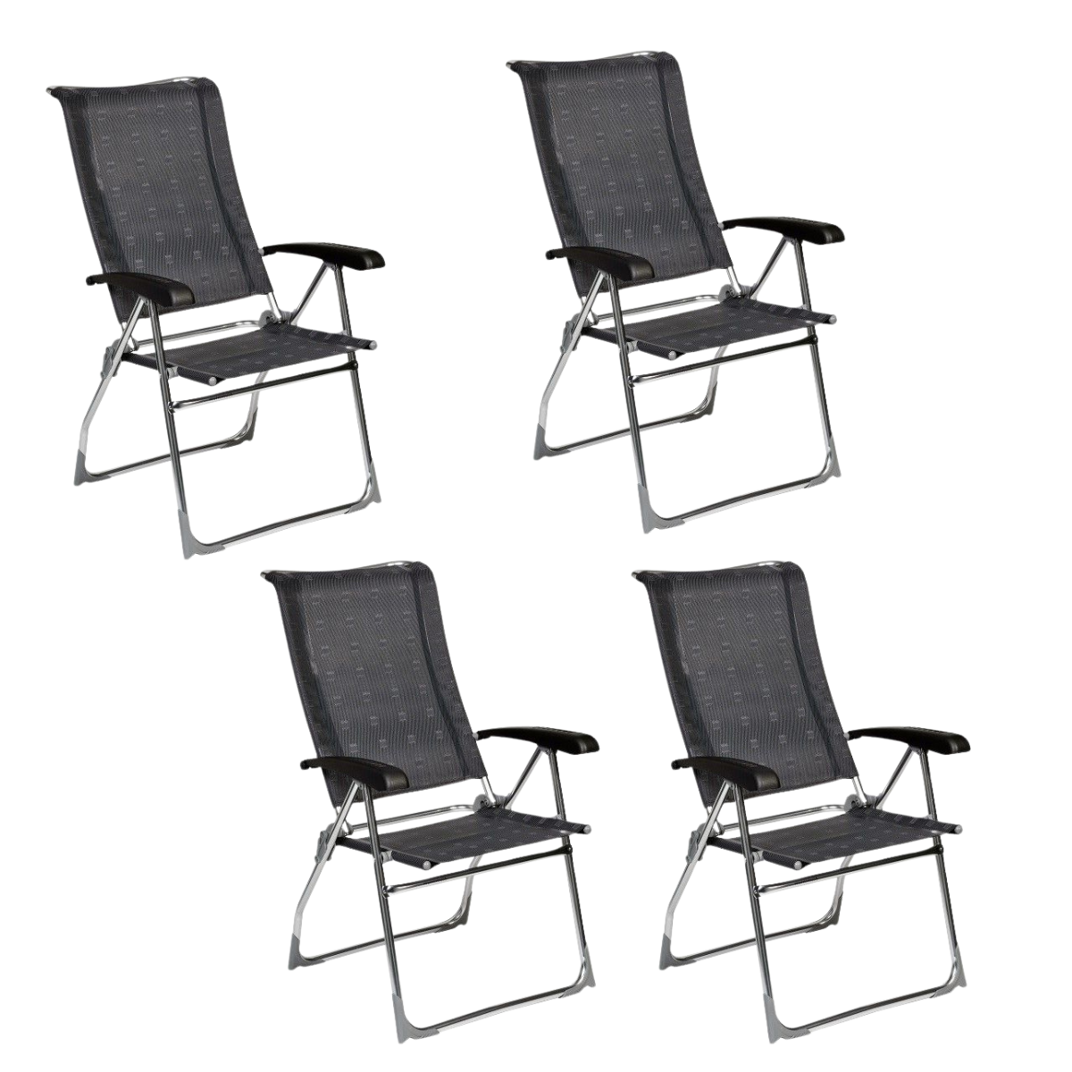 DUKDALF Stuhl Aspen anthrazit 4er-Set - 42-01-0677.4