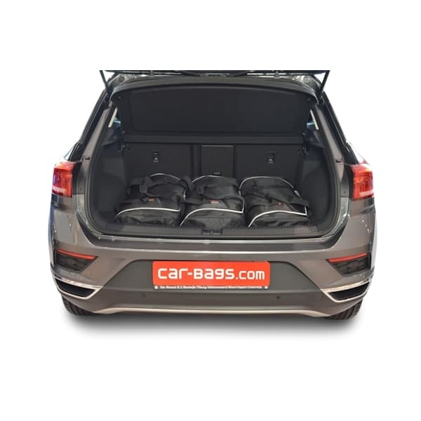 Car Bags V13001S VW T-Roc Bj- 17-25 tiefer Ladeboden - Reisetaschen Set- Auf Ihr Auto massgeschneidert- Das Original