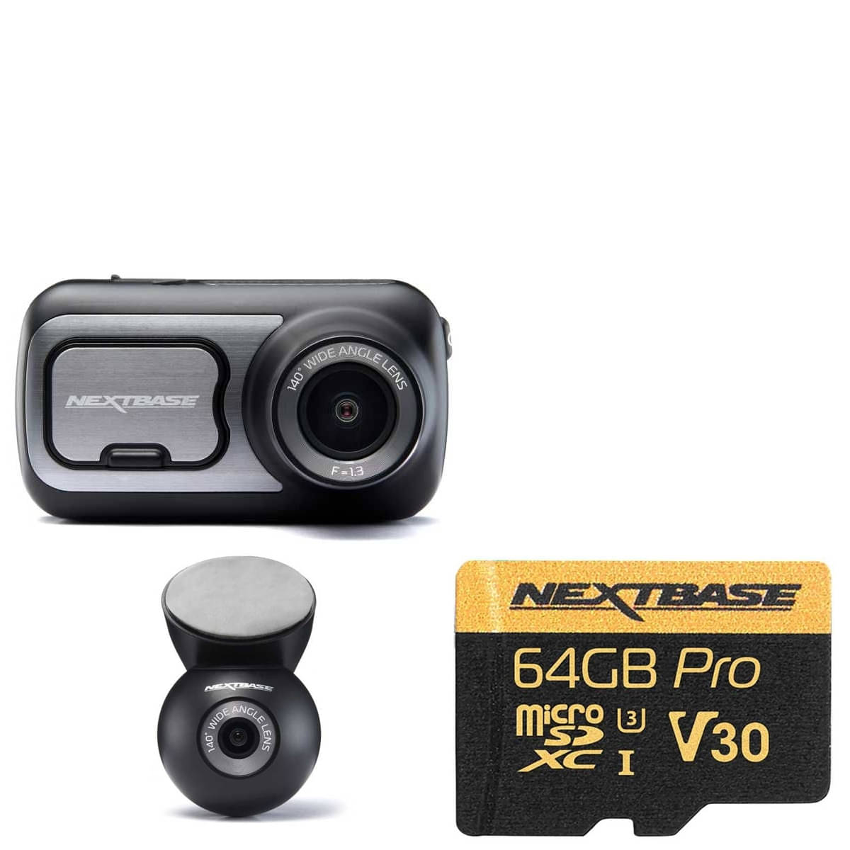 NEXTBASE Serie 2 522GW DashCam und Heckscheibenkamera Starter-Set 1.0