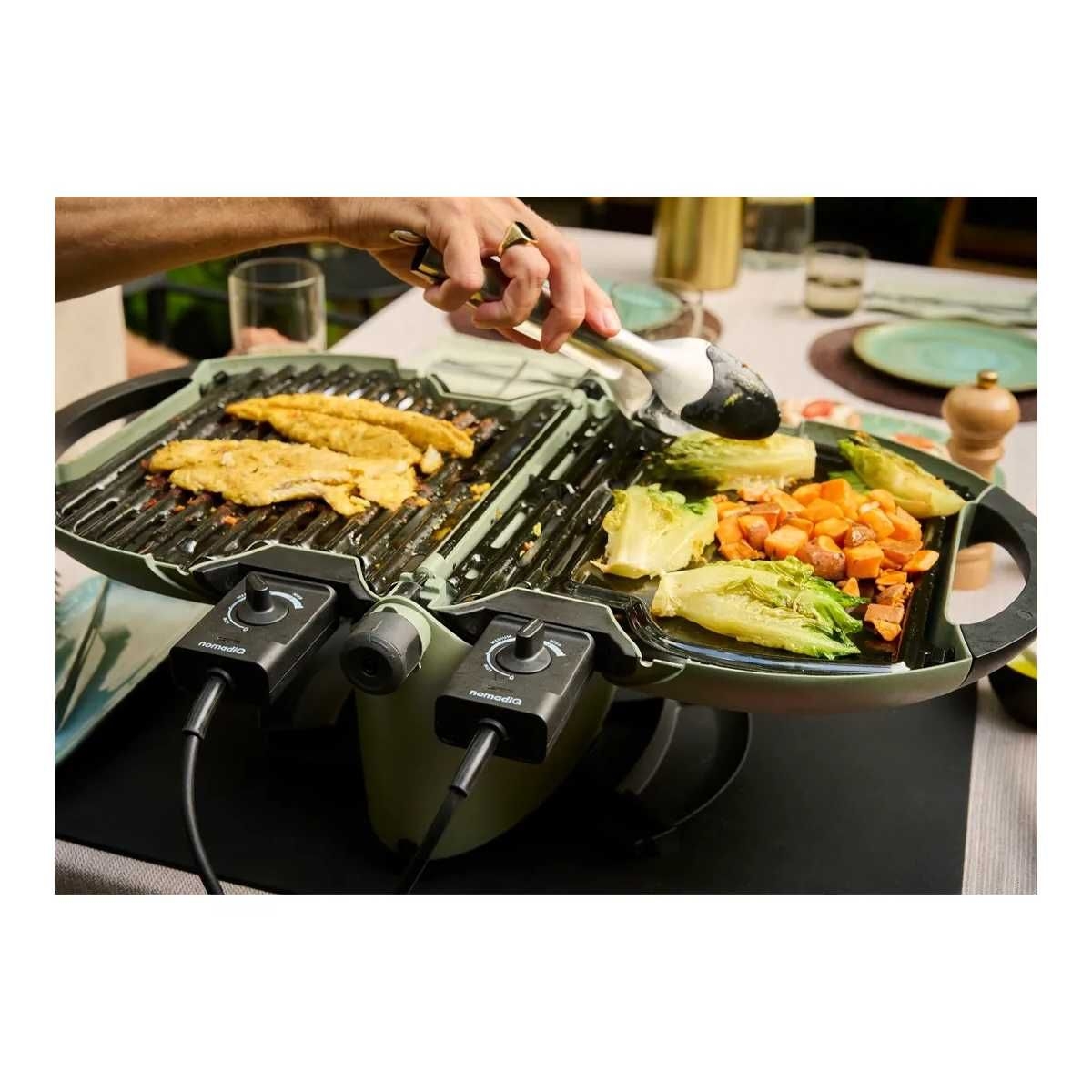 NomadiQ E-BBQ Elektrogrill Zement - 18-2256.77MB