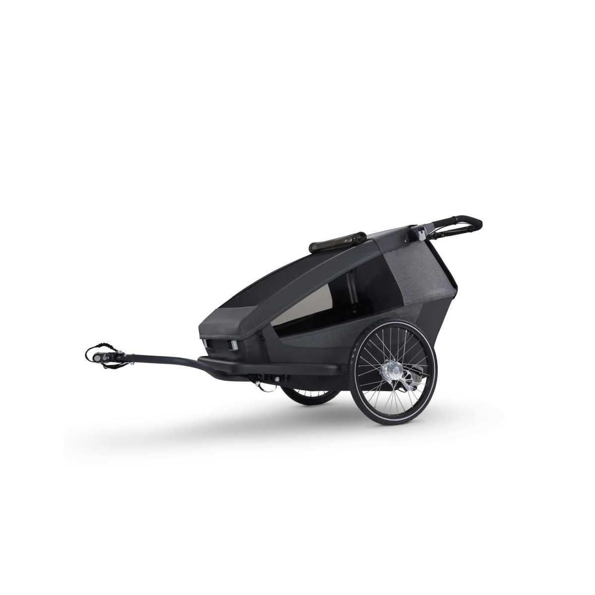 CROOZER Kinderfahrradanhaenger Kid Yuuna Moonlight Black - 121001124