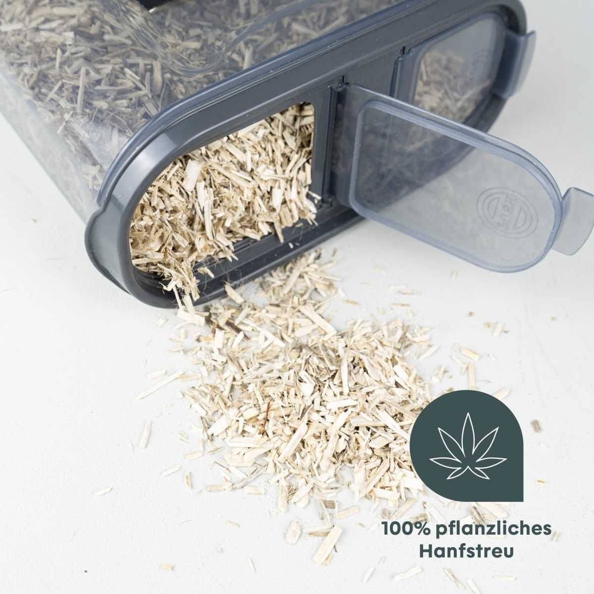 BOXIO - HEMP Pflanzliches Naturstreu Hanfstreu fuer Boxio Toilet - BOX-HAN-5-10