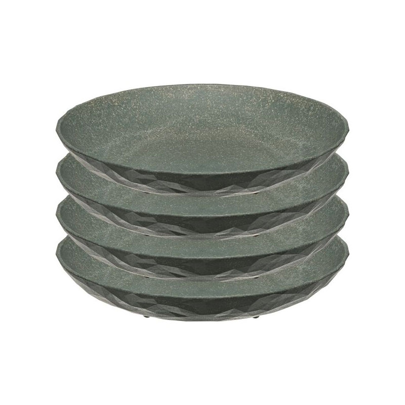 KOZIOL Suppenteller CLUB nature ash grey ø 22 cm 4er-Set - 5006701