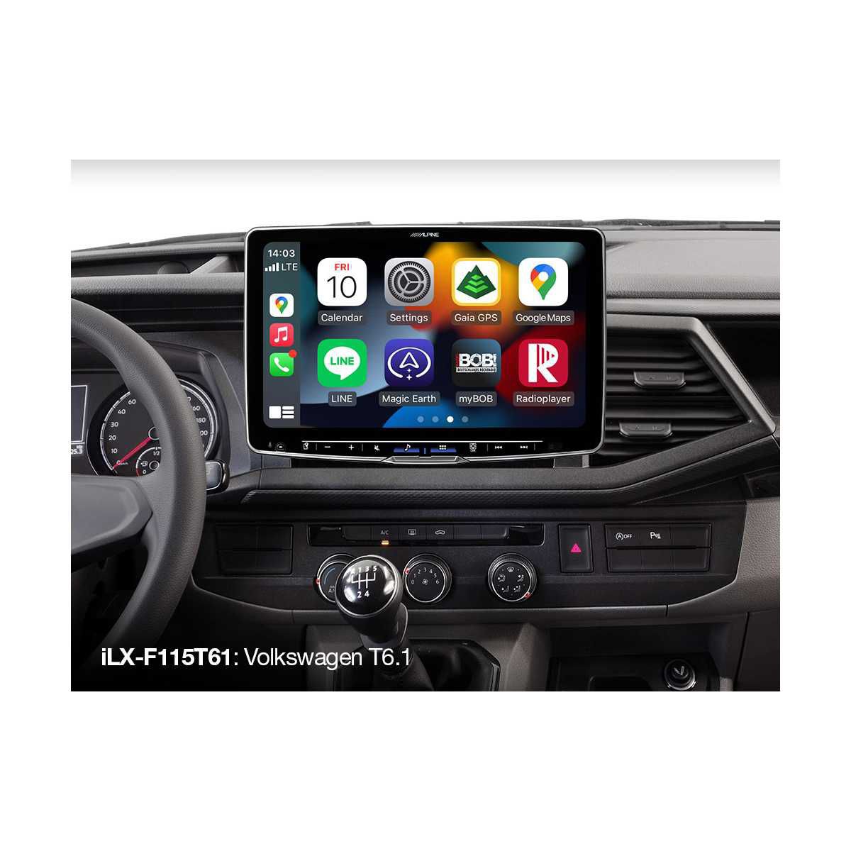 ALPINE HALO 11 Digital-Media-Station VW T6.1 iLX-F115T61