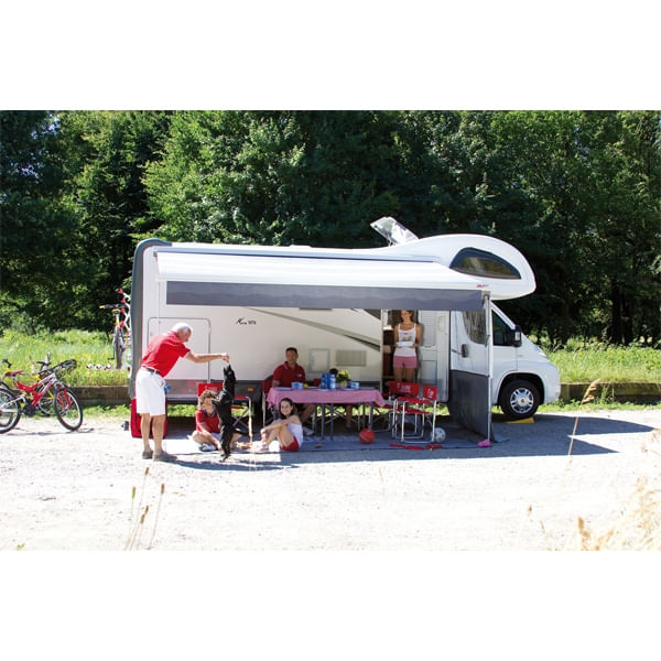 FIAMMA Markise F45 L 500 Royal grey Gehaeuse weiss Art- Nr. 06530A01R